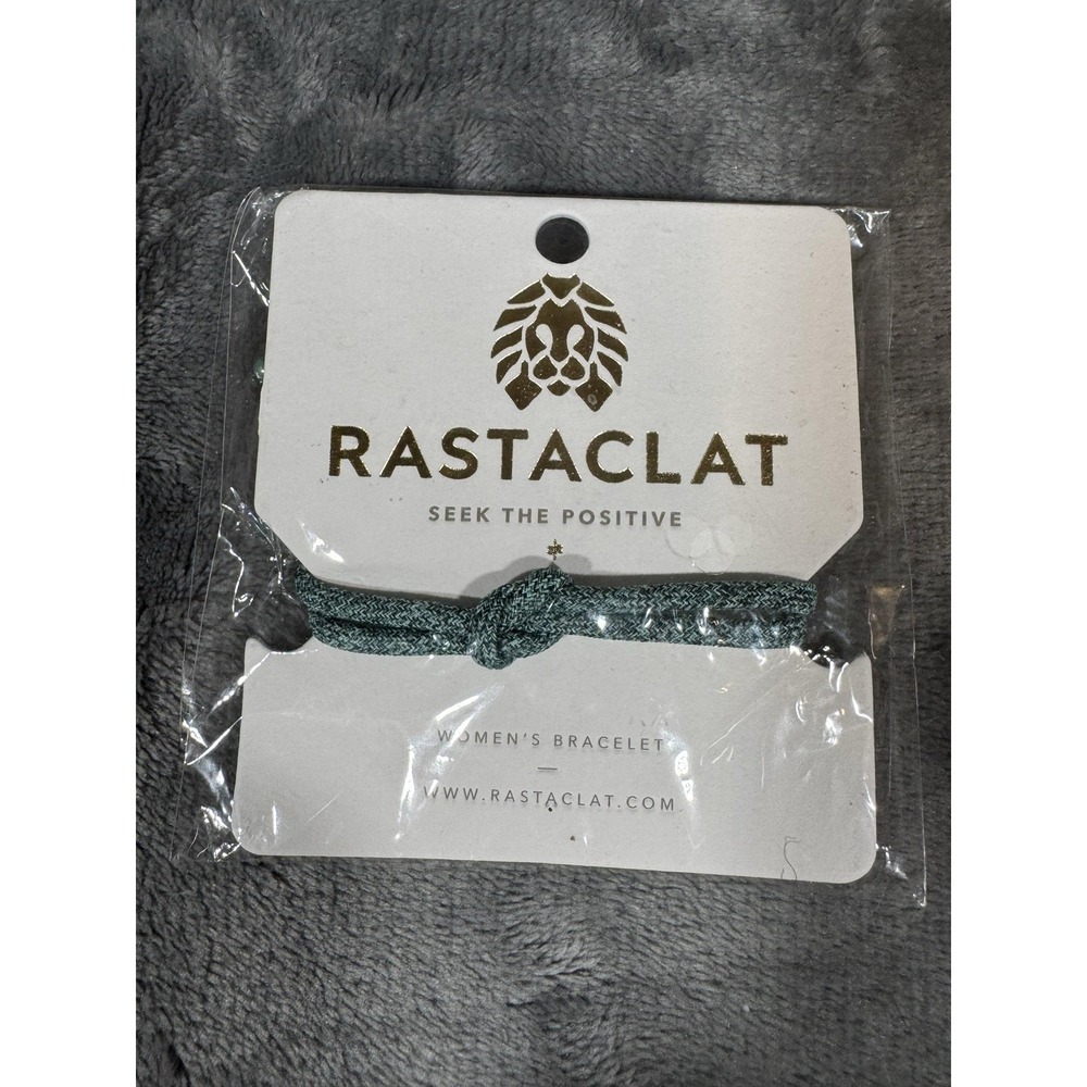 Rastaclat Everglades Bracelet Blue Wrap Nylon Slide Womens One Size New Positive